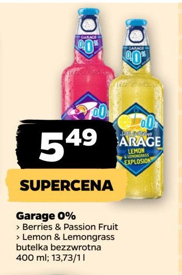 Piwo Garage berries & passion fruit promocja w Netto