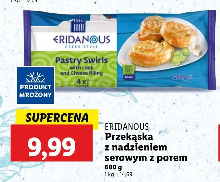 Przekąska z nadzieniem serowym z porem Eridanous promocja w Prim Market