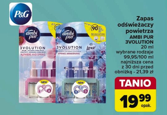 Wkłady zapachowe flowers & spring (3 szt) Ambi pur 3volution promocja