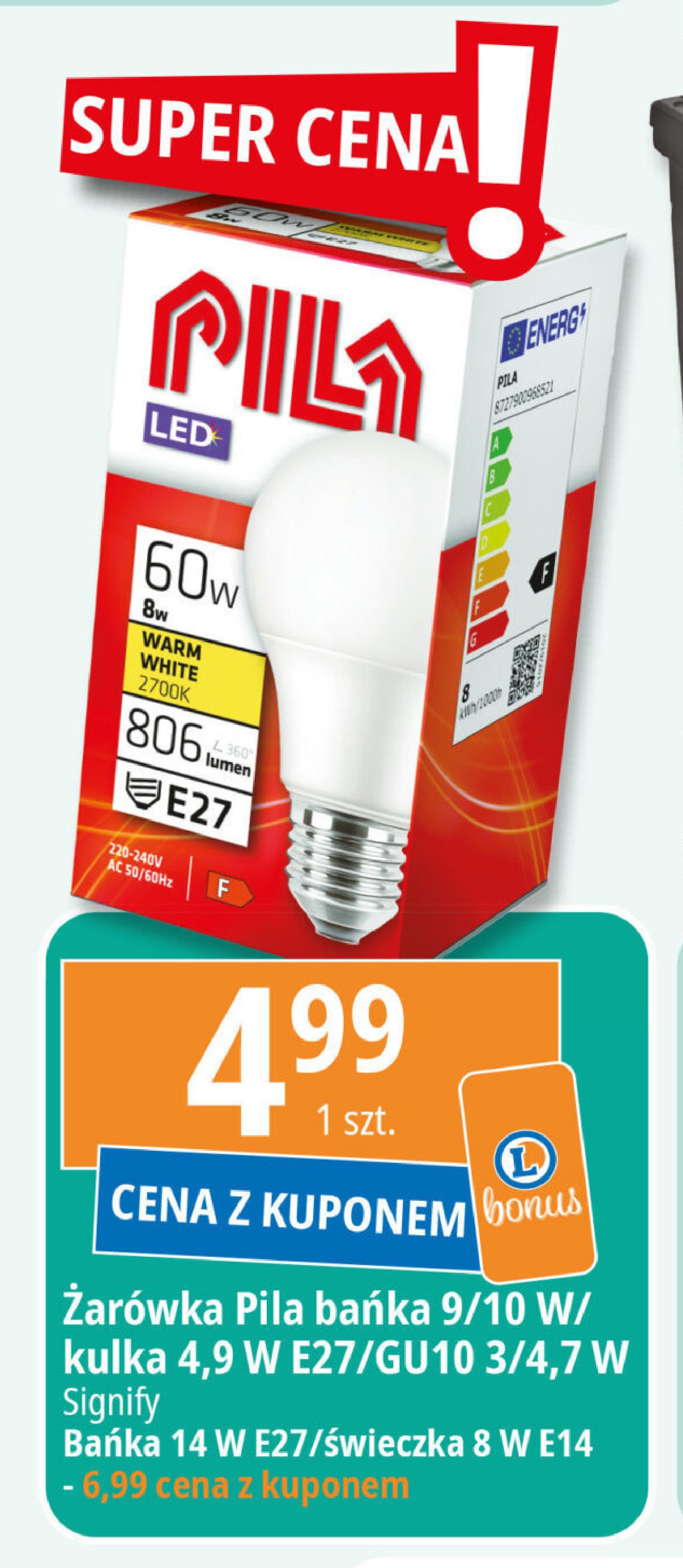 Żarówka 14w e 27 Pila promocja