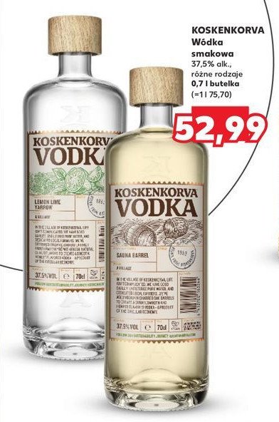 Wódka KOSKENKORVA BLUEBERRY JUNIPER promocja w Kaufland