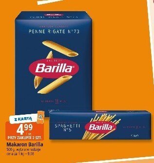 Makaron Barilla Penne Rigate 500g promocja w Leclerc