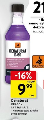 Denaturat D-60 promocja w Intermarche