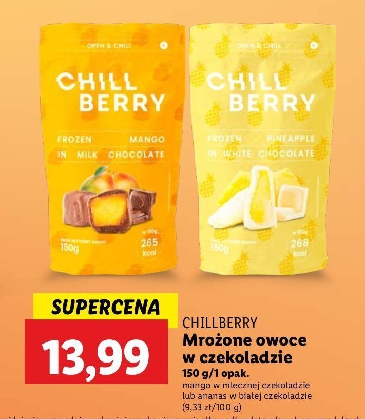 Mango w mlecznej czekoladzie Chill berry promocja