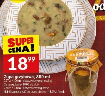 Zupa grzybowa, 800 ml promocja w Twój Market