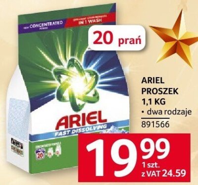 Ariel proszek 1,1 kg promocja w Selgros