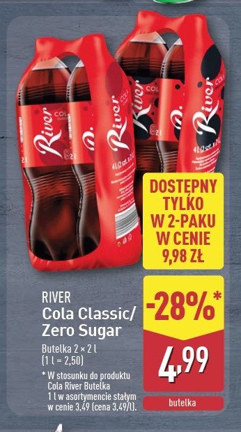 Nap贸j cola zero River promocja
