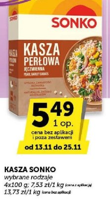 Kasza perłowa Sonko promocja w ABC