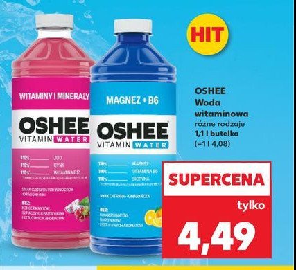 Napój witaminy i minerały Oshee promocja