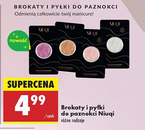 Brokat do paznokci Niuqi promocja w Biedronka