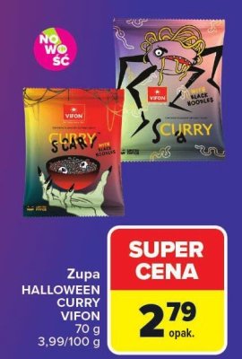 Zupa HALLOWEEN CURRY VIFON promocja w Carrefour