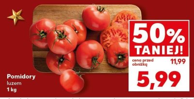 Pomidory luzem promocja w Kaufland