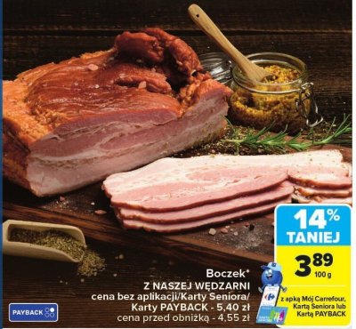 Boczek  promocja w Carrefour Market