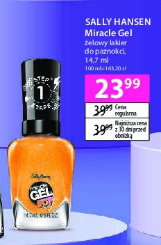 Lakier do paznokci 892 Sally hansen miracle gel 90's promocja