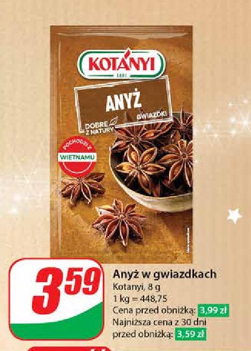 Anyż w gwiazdkach Kotanyi promocja