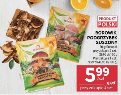 Borowik, Podgrzybek suszony promocja w Stokrotka
