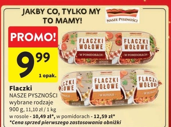 Flaczki wołowe w pomidorach Nasze pyszności promocja