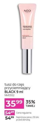 Tusz do rzęs przyciemniający BLACK NM0552 promocja w NEONAIL & NEO MAKE UP
