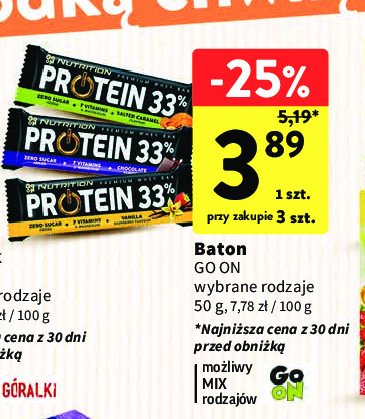 Baton proteinowy słony karmel 33% Sante go on! protein promocja