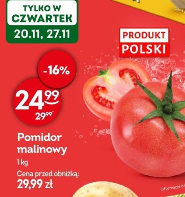 Pomidor malinowy promocja w Żabka