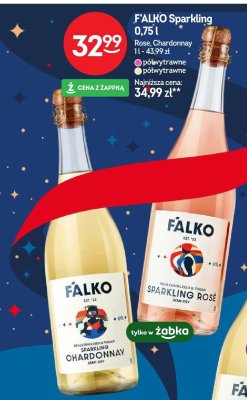 Wino musujące F'ALKO Sparkling Rose 0,75l promocja w Żabka