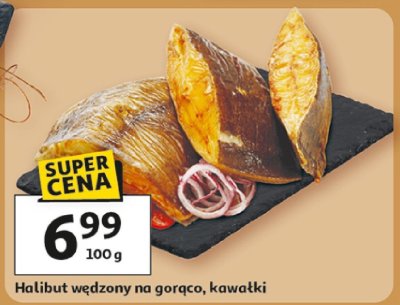 Halibut wędzony na gorąco, kawałki promocja w Auchan