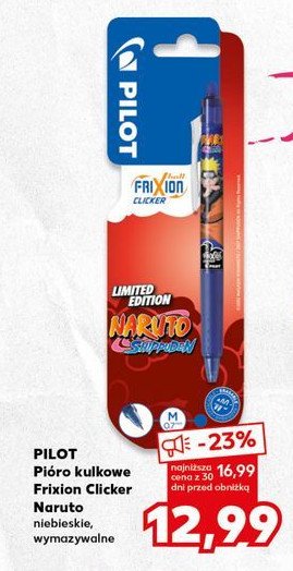 Pióro kulkowe naruto Pilot frixion promocja