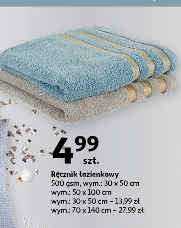 Ręcznik łazienkowy 70x 140 cm promocja w Auchan