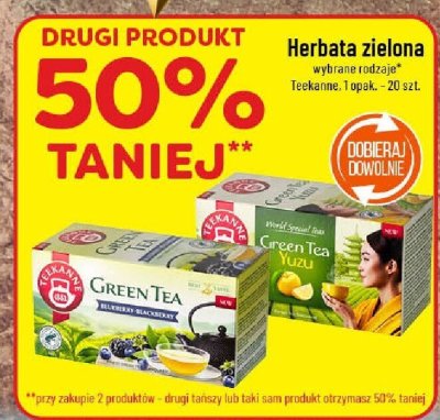 Herbata zielona wybrane rodzaje Teekkane promocja w POLOmarket