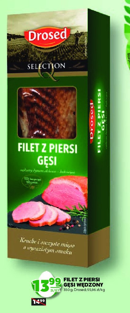 Filet z piersi gęsi wolno gotowany Drosed promocja