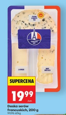 Deska serów francuskich, 200 g promocja w Biedronka