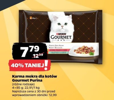 Karma mokra dla kotów (różne rodzaje) promocja w Netto