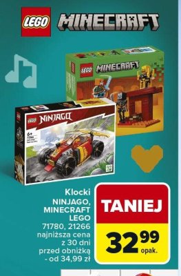 Klocki LEGO NINJAGO, MINECRAFT LEGO 71780, 21266 promocja w Carrefour