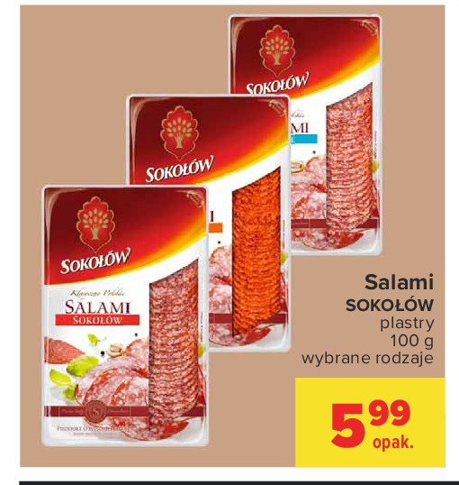 Salami delikatesowe plastry Soko艂贸w promocja