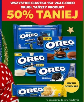 Wszystkie ciastka Oreo 154-264 g DRUGIE -50% promocja w Netto