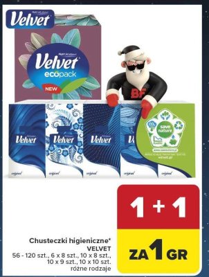 Chusteczki higieniczne Velvet promocja w Carrefour