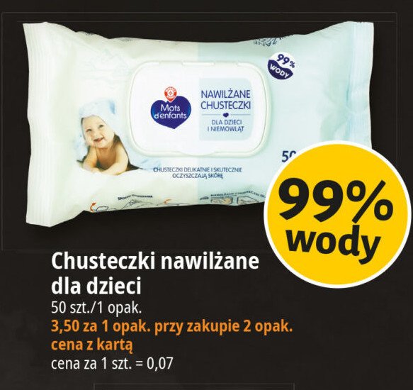 Chusteczki nawilżane Wiodąca marka mots d'enfants promocja