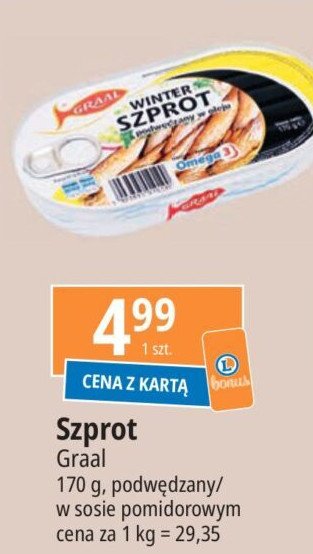 Szprot winter w oleju Graal promocja