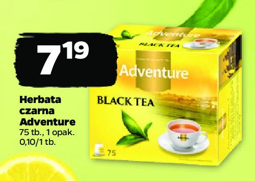 Herbata ekspresowa Adventure black tea promocja