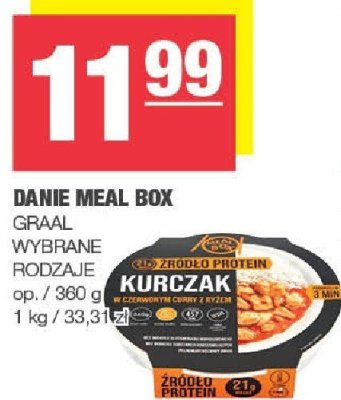 Danie meal box Graal wybrane rodzaje promocja w SPAR