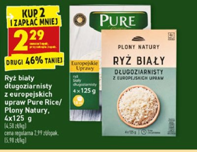 Ryż biały długoziarnisty z europejskich upraw Plony natury promocja
