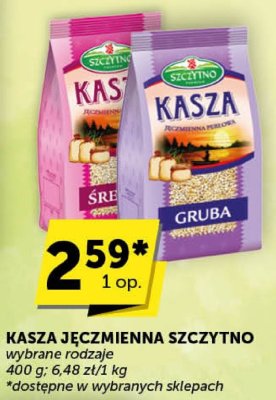 Kasza jęczmienna Szczytno średnia promocja w Euro Sklep