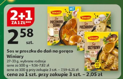 Sos w proszku do dań na gorąco Winiary promocja w Auchan