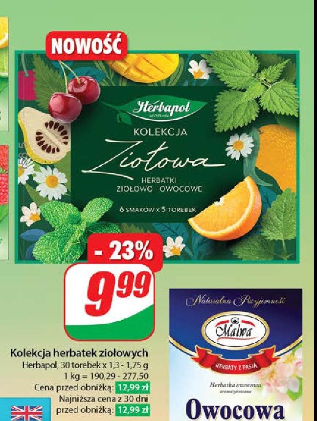 Zestaw herbat zio艂owych Herbapol promocja