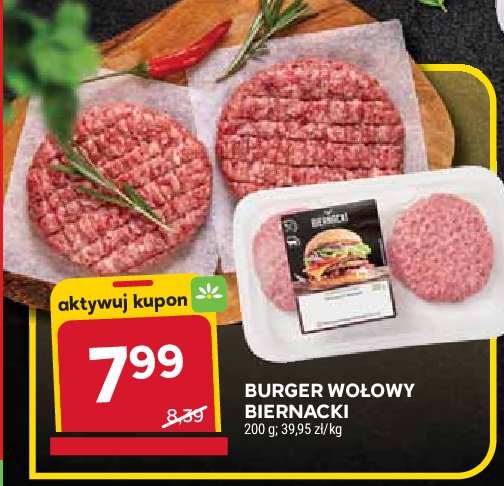 Burgery wołowe Biernacki promocja