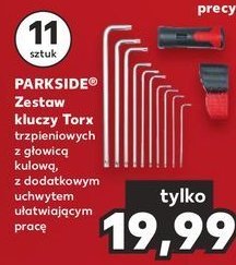 Zestaw kluczy torx Parkside promocja