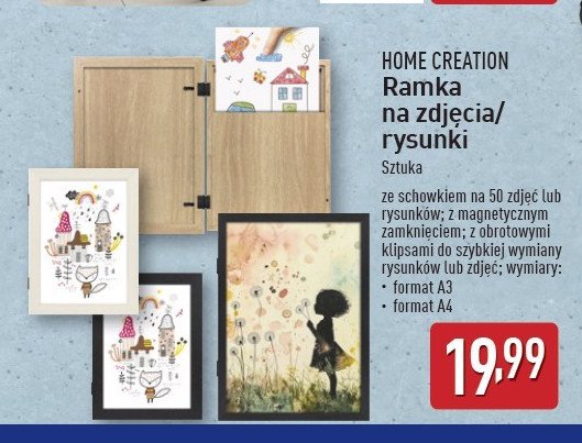 Ramka na zdj臋cia ze schowkiem a4 Home creation promocja