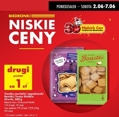 Ciastka szarlotki Bonitki promocja