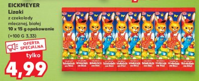 Lizaki z czekolady mlecznej Eickmeyer promocja