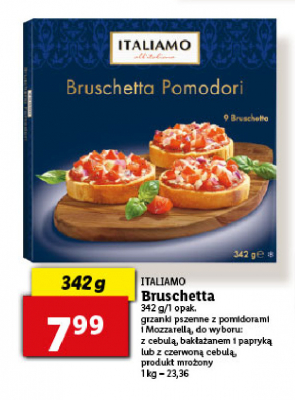 Bruschetta z przecierem pomidorowym Italiamo promocja